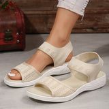 Breakj New Summer Women's Shoes Large Thick Sole With Sandals Casual Fashion Flying Surface