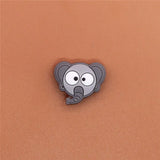 Sale 1pc Animals PVC Shoe Charms Shoe Buckle Accessories Cute Pug Face Shoe Decoration for croc jibz Kid's Party