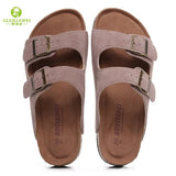 Summer Men's Mule Clogs Slippers High Quality Classic Two Buckle Cork Slides Sandals Footwear For Men Women Unisex