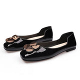 Women Fashion Flats Shoes Square Toe Buckle Sweet Shoes Ballet Flats Women Ballerinas Shoes Girls