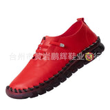 Breakj Single Shoes 2025 Autumn New Soft Back Hand Sewing Large-Size Casual Women's One-Legged Lazy