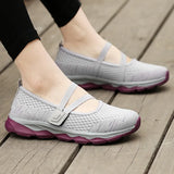 Summer Women Sneakers Breathable Mesh Black Casual Shoes Soft Ladies Sport Shoes Jogging Tenis Feminino Red Trainer