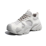 Breakj Korean Platform Dad Shoes Spring 2025 New Street Shot Student Running Sneakers Increase Leisure