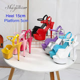 Dance Shoes Women Sandals Stripper High Heels Women Sexy Show Shoes Girl Party Club 13 15 17 CM Platform High-heeled