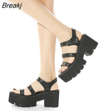 new thick-soled thick-heeled platform open-toe high-heeled women sandals platform shoes sandles