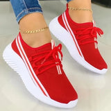 Women Sneakers Lace Up Sneakers For Women Soft Mesh Shoes Woman Sneakers Flat Comfortable Female Footwear Zapatos De