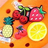 Various Fruit Designer Shoe Charms 5pcs/lot Croc Buckle Accessories Luxury Clog Jewelry Decorations Gift Preferred