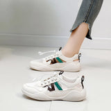 Breakj 2025 New Korean Version Ins Breathable Small White Shoes Women's Low Top Casual Platform Women's Platform Shoes