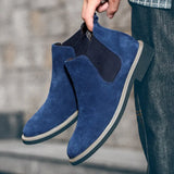 Trend Men Ankle Boots All-match Quality Slip-on Male Casual Shoes Soft Comfort Wear-resisting Footwear Outdoor