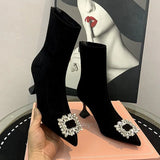 Sale Autumn Winter Shoes Women Pointed Toe Women Boots High Heels Women Boots Zapatos De