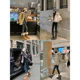 Breakj With Thick-Sleet Hair Edge To Keep Warm Cotton Shoes In The Long-Singed Snow Boots Women Winter
