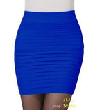 Summer Skirts Sexy Short Ladies Skirt High Waist A-Line Skirts High Elastic Black Red Pleated Skirt Candy