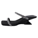 Simple, Thin Sandals, Slippers, 2024 Summer Style, New Style, High Temperament, Open-Toed Slope And One-Word