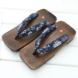 Slipper 2022 Summer Flip Flops Cosplay Japanese Samurai Geta Slippers Wood 2 Sandals Thick Bottom Platform