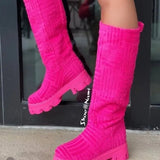 Women's Boots Luxury Brand 2023 New Women's Thick-soled Thick-heeled Warm Boots Women's Towel Cotton Boots Motorcycle