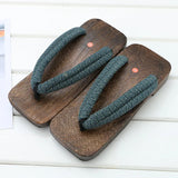 Slipper 2022 Summer Flip Flops Cosplay Japanese Samurai Geta Slippers Wood 2 Sandals Thick Bottom Platform