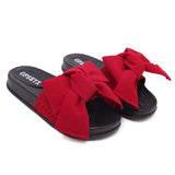 Bow With One Word Drag Direct Selling Leisure Beach Cold Slippers Korean Version Of Sweet Girl Drag