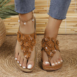 Breakj Code Summer Flip-Flops Flowers Cake Variety Platform Slippers Large Size Casual Female Rubber Sandals