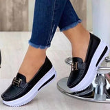 Breakj 2023 New Pine Cream Bottom Round Head Solid Single Shoes Light Mouth Pedal Thick Sole Single Shoe