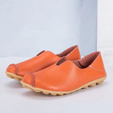 Fish Mouth Women Shoes Flat Ladies Shoes Leather Stitching Retro Soft Women'S Ballerina Footwear Casual Sneaker 44