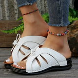 Breakj Slopes And Slippers Summer New Bow Fish Mouth Cold Slippers Rocking Line Beach Cool