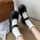 Lolita Shoes Women Japanese Mary Jane Shoes Women Vintage Girls Students JK Uniform High Heel Platform Shoes Cosplay