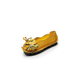 New Head Layer Cowhide Soft Sole Women's Shoes National Wind Leather Women's Single Shoes Large Size Comfortable Bean