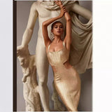Light Luxury Niche Design High-End Birthday Party Tight-Up Dress Temperament High-End Stunning Annual