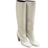 Breakj Three Round Head Thick And White High Barrel Boots Women 2025 Autumn And Winter New Super High Heel Thin But