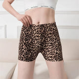 Casual Short Summer Women Jogging Sexy Leopard Gym Fitness Elastic Waist Printed Push Up