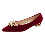 Breakj Wedding Shoes Bridal Shoes Wear Not Tired Show The Main Wedding Dress High Heel Single Shoes Comfortable Coarse High-Size High-Heeled High-Heeled