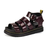 Breakj New Pine Cake Thick-Soled Sandals Plus-Size Word With Fashionable Buckle Sandals Beach Women's
