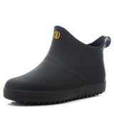 Rubber Rain Shoes Slip On Waterproof Low-Heel Tube PVC Rain Boots Work 2020 Hot Sale Men's Boots