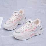 Breakj Korean Platform Dad Shoes 2025 Spring New Street Shot Students Running Sneakers Increased Leisure