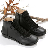 ANKLE BOOTS Short Leather Chelsea Flat Shoes Cowboy Sneakers Combat Boots Black Vintage Moccasin Free Shipping