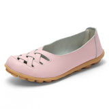 Genuine Leather Summer Women Flats Shoes 2021 Casual Shoes Breathable Ladies Loafers party Platform Women's