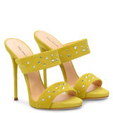 Women's Hot Diamond Open-Toed Muller Shoes High-Heeled Sandals Slippers Chengdu Fashion Women's