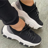2021 New Sock Sneakers Plaform Slip On Breathable Kniting Casual Women Shoes Good Quality Light Mesh Walking