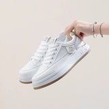 Breakj 2025 Spring Small White Shoes New Korean Ins Female Student Platform Increased Sports Board Shoes Casual Shoes Street Shot