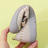Breakj And Summer Flying Weaving Fabric Sneakers Women Soft-Soled Running Shoes Casual Shoes Lazy Shoes Shallow Walking