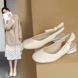 Sandals Women's 2023 Summer New Fashion Round Toe Mary Jane Women's Shoes Shallow Slip on Pumps Zapatillas