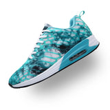 Professional Air Cushion Mesh Breathable Couple Running Shoes Army Green Spring Autumn Walking Shoes Men Women