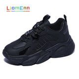 White Chunky Sneakers Women Shoes Platform Casual Sport Shoes 2021 New Spring Vulcanized Tennis Female 5 cm basket