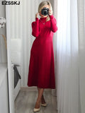 autumn winter bodycon O-neck basic slim A-LINE thick long dress women's dress female basic maix robe dresselegant