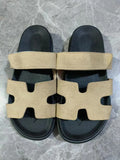 Breakj Summer New Thick Bottom Cool Slippers Large-Size Magic Sticker Outside Wearing Casual Women's