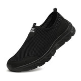 Sneakers Men Summer Running Shoes Breathable Mesh Lightweight Walking Casual Shoes Slip-On Men's Driving Zapatillas