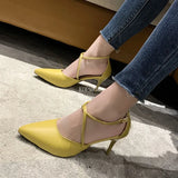 yellow Shoes Women Pumps Fashion Women Office Shoes Sexy High Heels Stiletto Heels Pointed Toe Womens Shoes Heels for