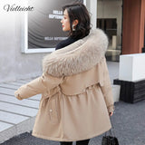 2021 Winter Jacket Women Personalized Fashion Warm Fur Lining Cotton Women Coat Thick Quality Hooded Winter