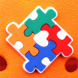 Puzzle Style Shoe Charms Novelty Autism Friendly Garden Shoes Accessories Decoration fit Buckle Croc Jibz Kids