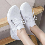 Casual Shoes soft sole Breathable Walking Mesh Flat Shoes Sneakers Women 2021 Vulcanized Shoes White Female
